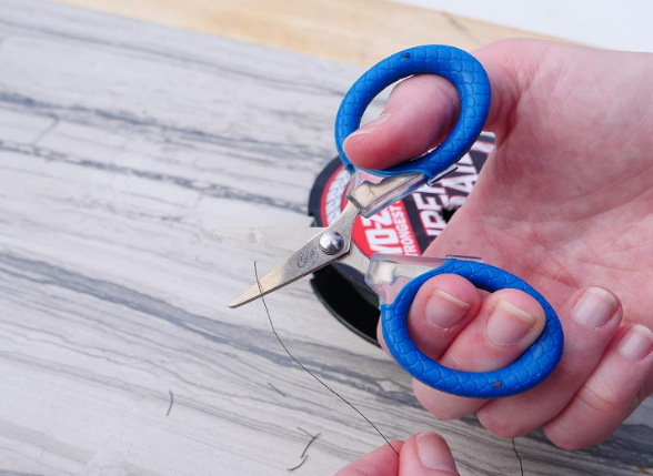 thumbnail image 2 of Cuda 18826 Titanium Bonded Micro Scissor – Blue, Ultra-Sharp, 1 Count 2 of 6
